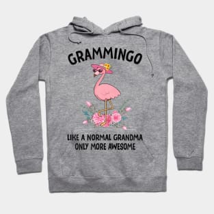 Womens Grammingo Like A Normal Grandma Only More Awesome Hoodie